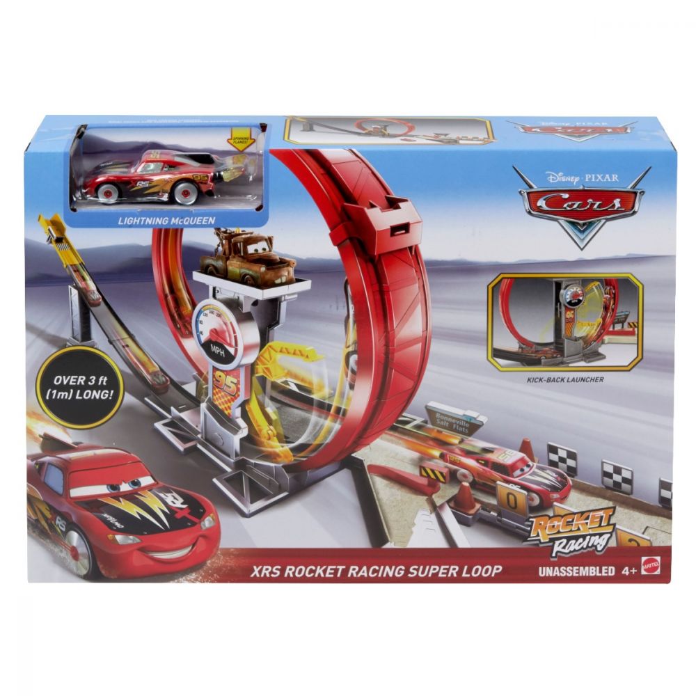 Set de joaca Circuit Disney Cars, Mega bucla masinilor racheta
