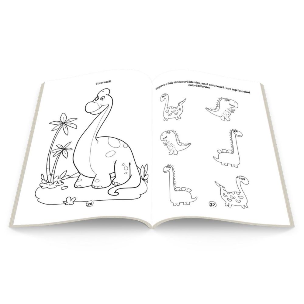 Dinozauri, ador sa colorez