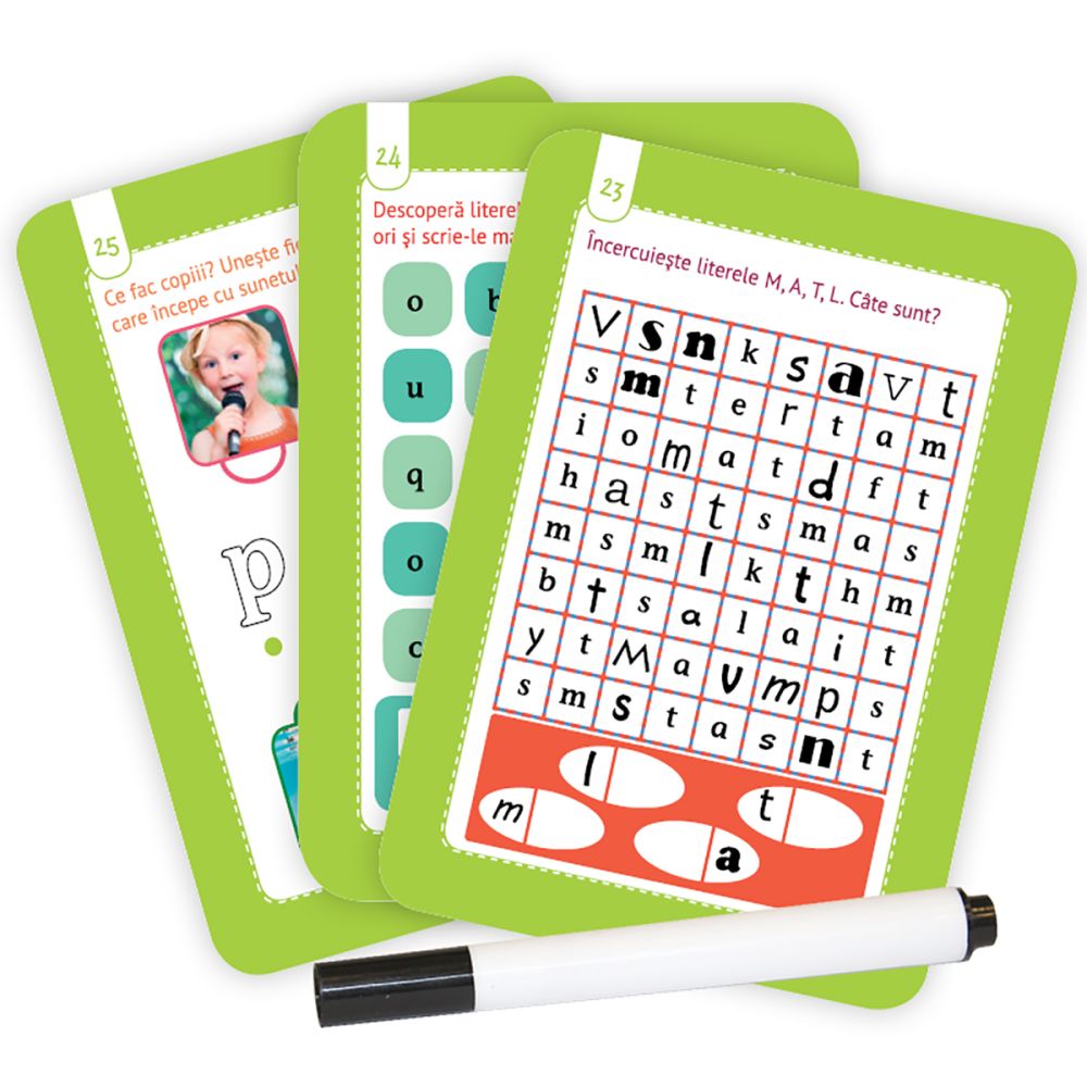 Editura Gama, Scrie si sterge Junior Plus, Jocuri cu litere