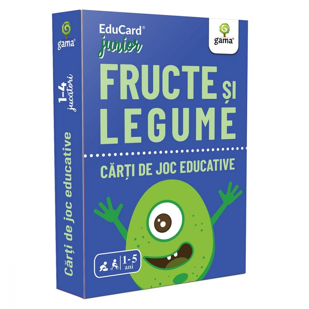Editura Gama, Carti de joc educative Junior, Fructe si legume