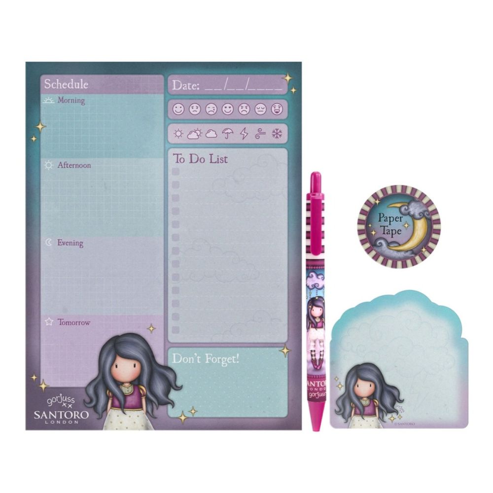 Set planificator si accesorii, Gorjuss, Little Storm Cloud, 52 file