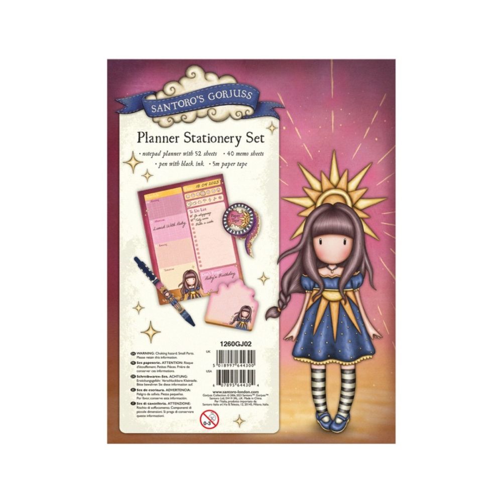 Set planificator si accesorii, Gorjuss, Ray Of Light, 52 file