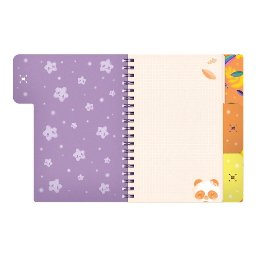 Caiet de notite cu separatoare si accesorii Bangobobs, Bangoberry, Pally Panda