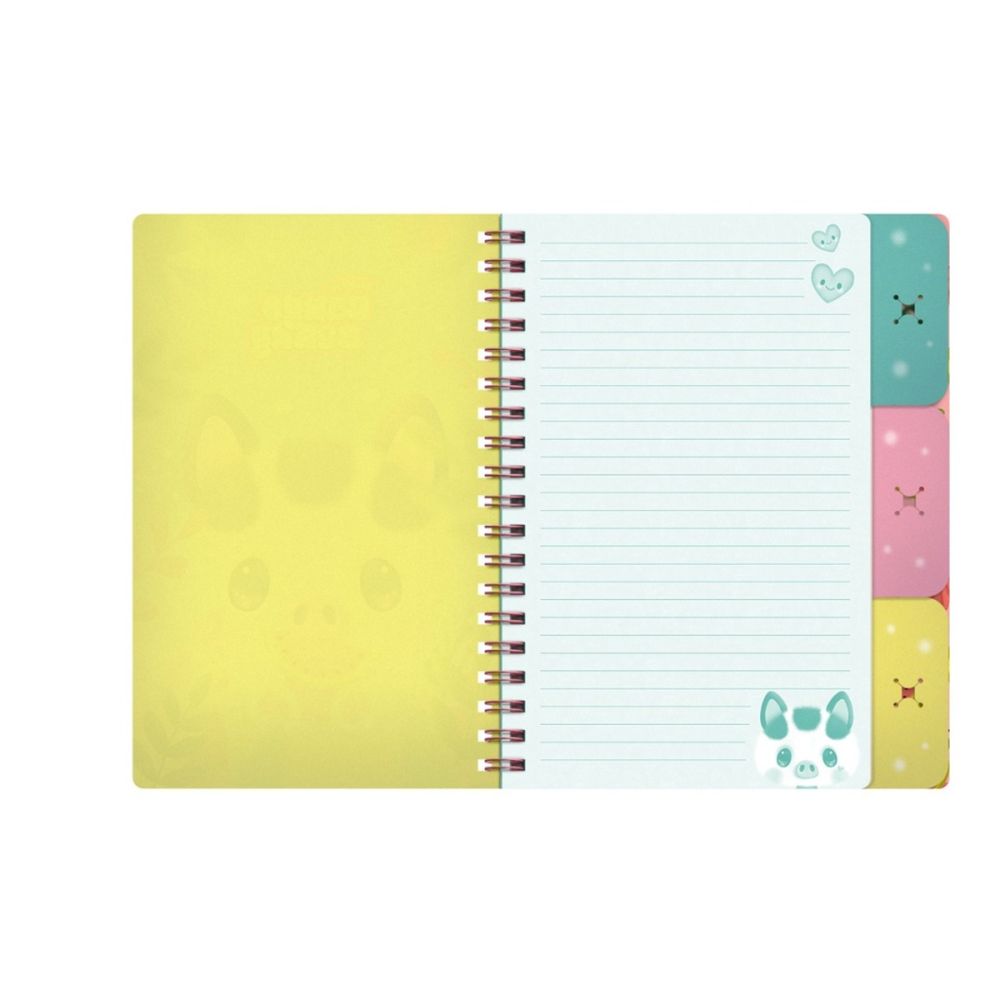 Caiet de notite cu separatoare si accesorii Bangobobs, Bangoberry, Piggy Pig