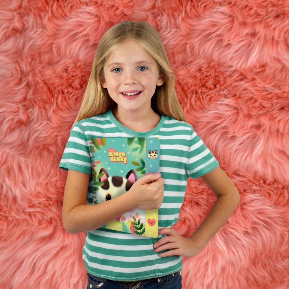 Caiet de notite cu separatoare si accesorii Bangobobs, Bangoberry, Piggy Pig