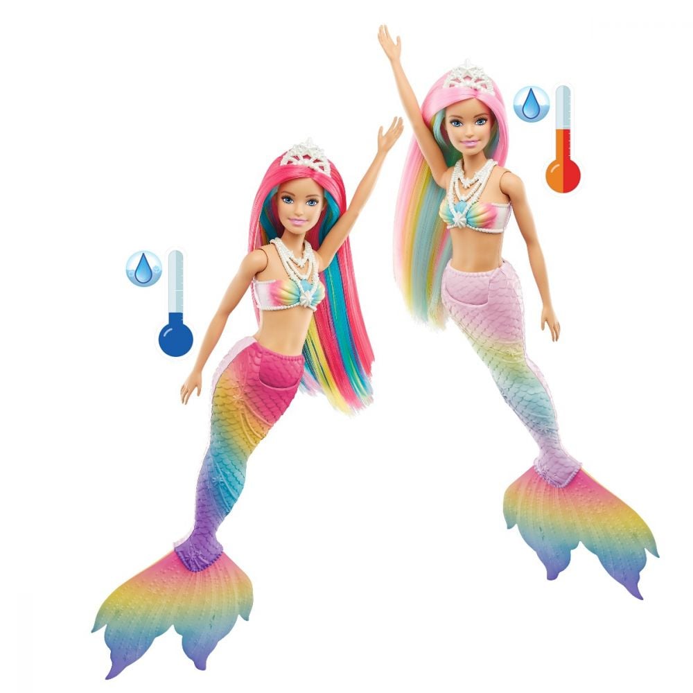 Papusa Barbie Dreamtopia Color Change, Sirena
