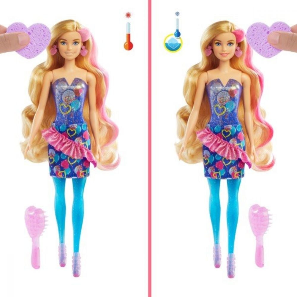 Papusa surpriza, Barbie, Color Reveal, Party Set