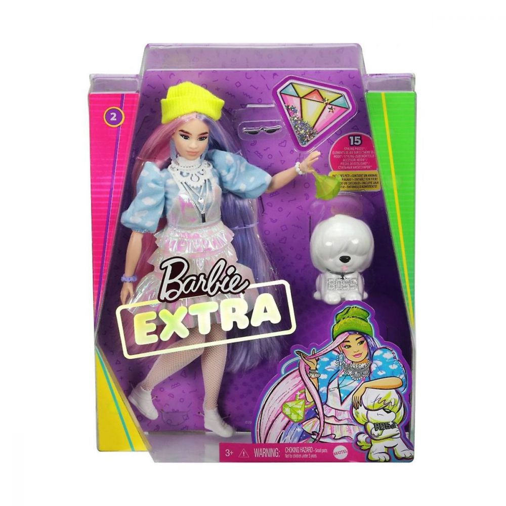 Papusa Barbie, Extra Style, Beanie