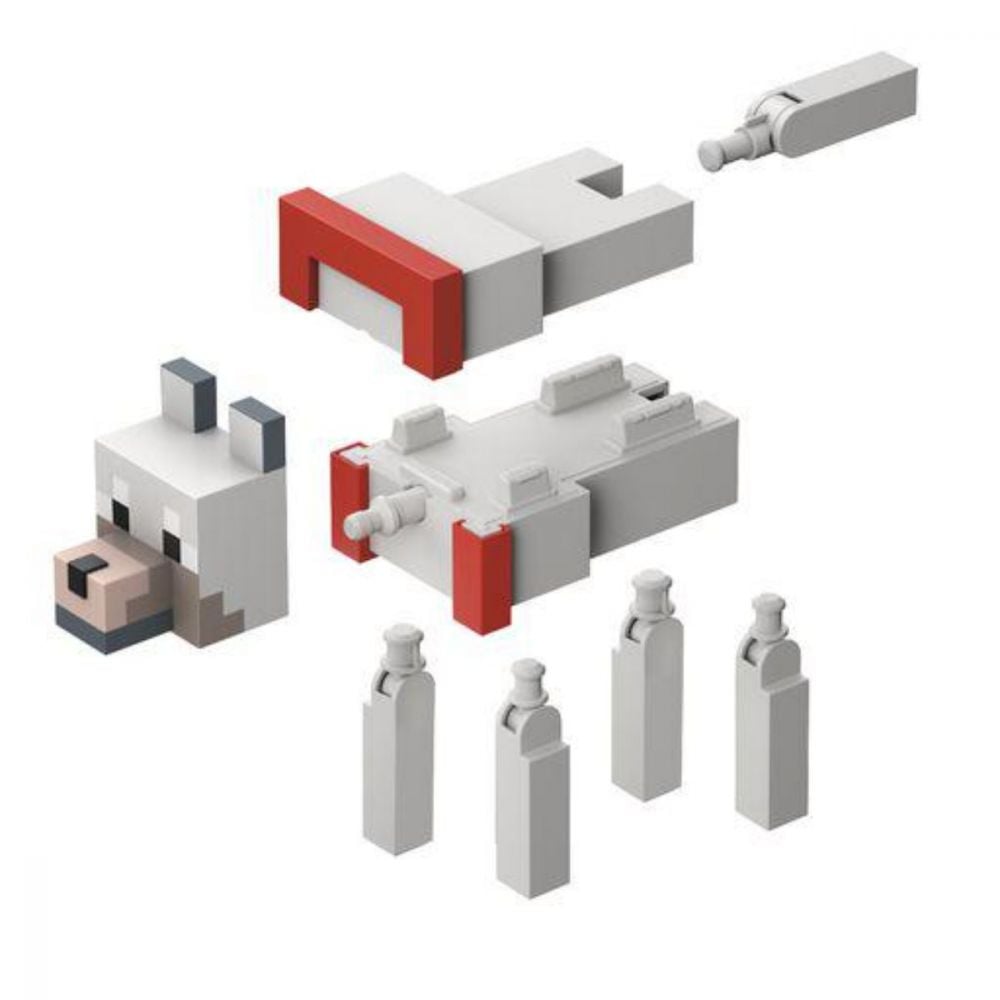 Mini figurina Minecraft, Wolf, Fusion, GVV16