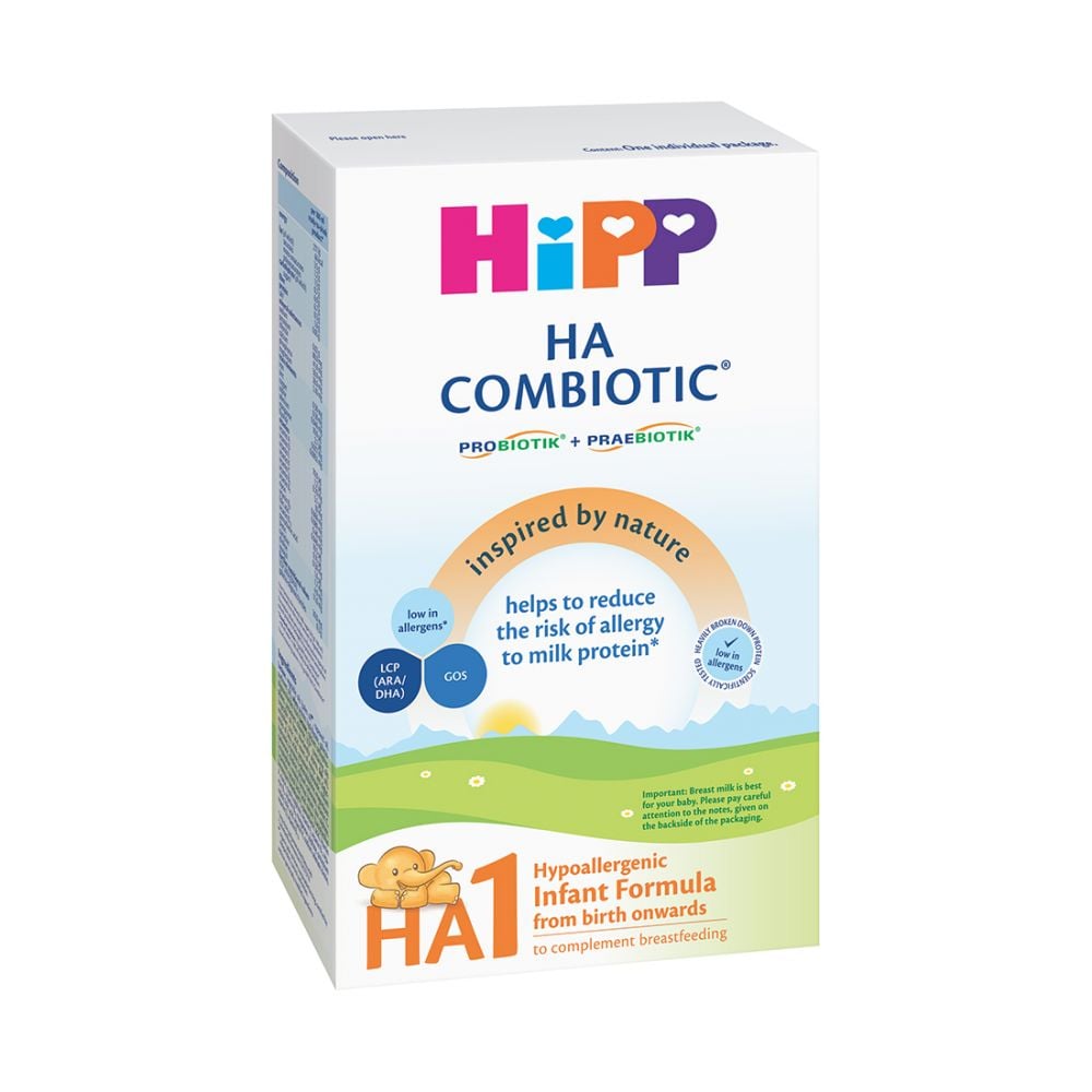 Lapte praf Hipp Combiotic HA 1, 350 g, luni 0+