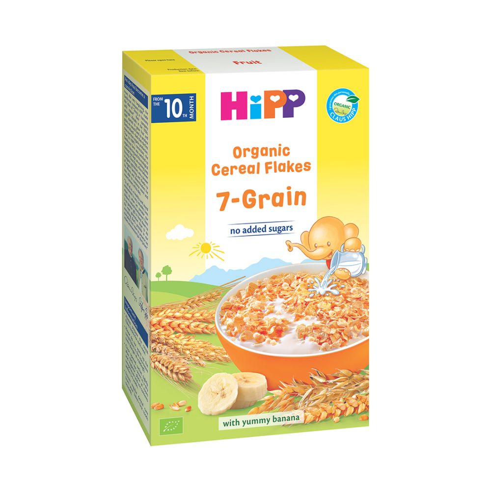 Fulgi de cereale ecologice Hipp - 7 Cereale, 200 g