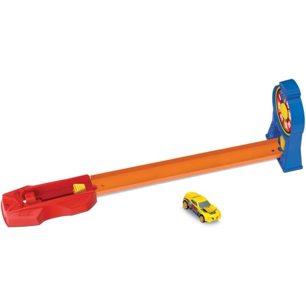 Set de joaca cu masinuta de curse, Hot Wheels, Spin and Score, HDR81