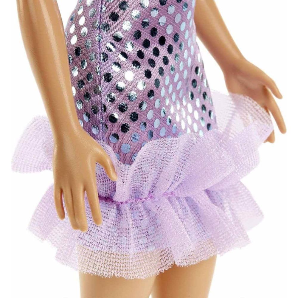 Papusa cu rochie mov, Barbie Glitz, HJR93