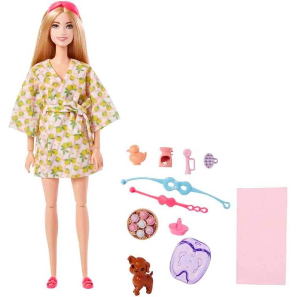 Set de joaca cu papusa Barbie, Spa Day, HKT90