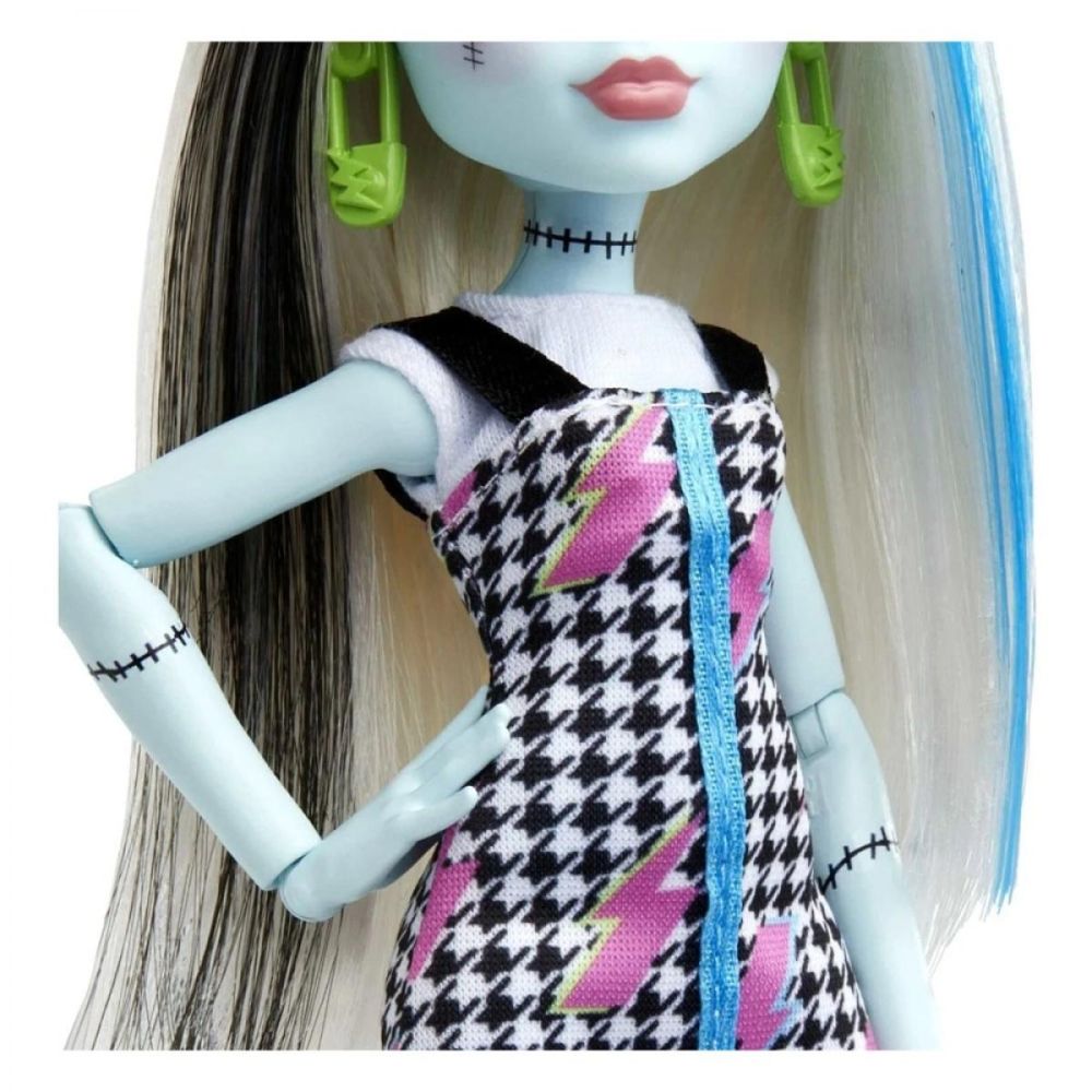 Papusa cu accesorii, Monster High, Frankie Stein, HKY76