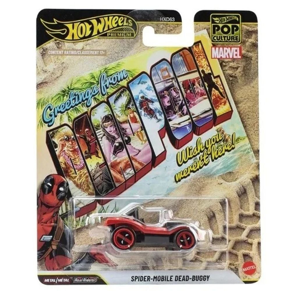 Masina metalica, Hot Wheels Premium, Pop Culture, Spider Mobile Dead Buggy, JHX06