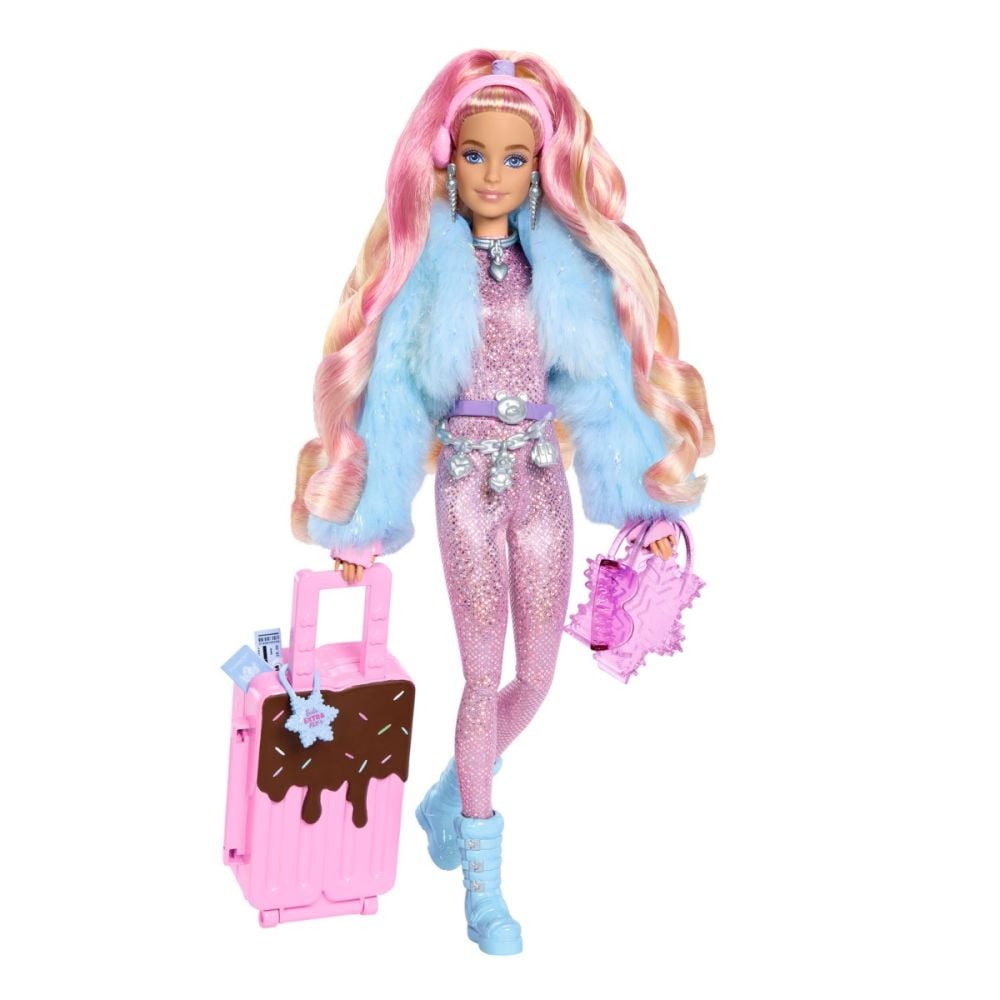 Papusa in tinuta de iarna Barbie, Extra Fly Snow Fashion, HPB16