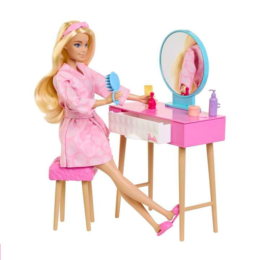 Set de joaca cu papusa, Barbie, Dormitorul