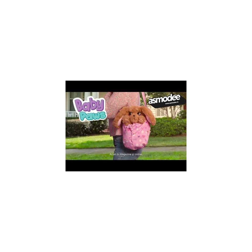 Mini jucarie de plus interactiva, Baby Paws, Catel, 14 cm | Noriel