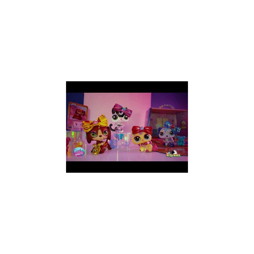 Set 4 figurine si 20 accesorii, Littlest Pet Shop, Deluxe Playset, S4