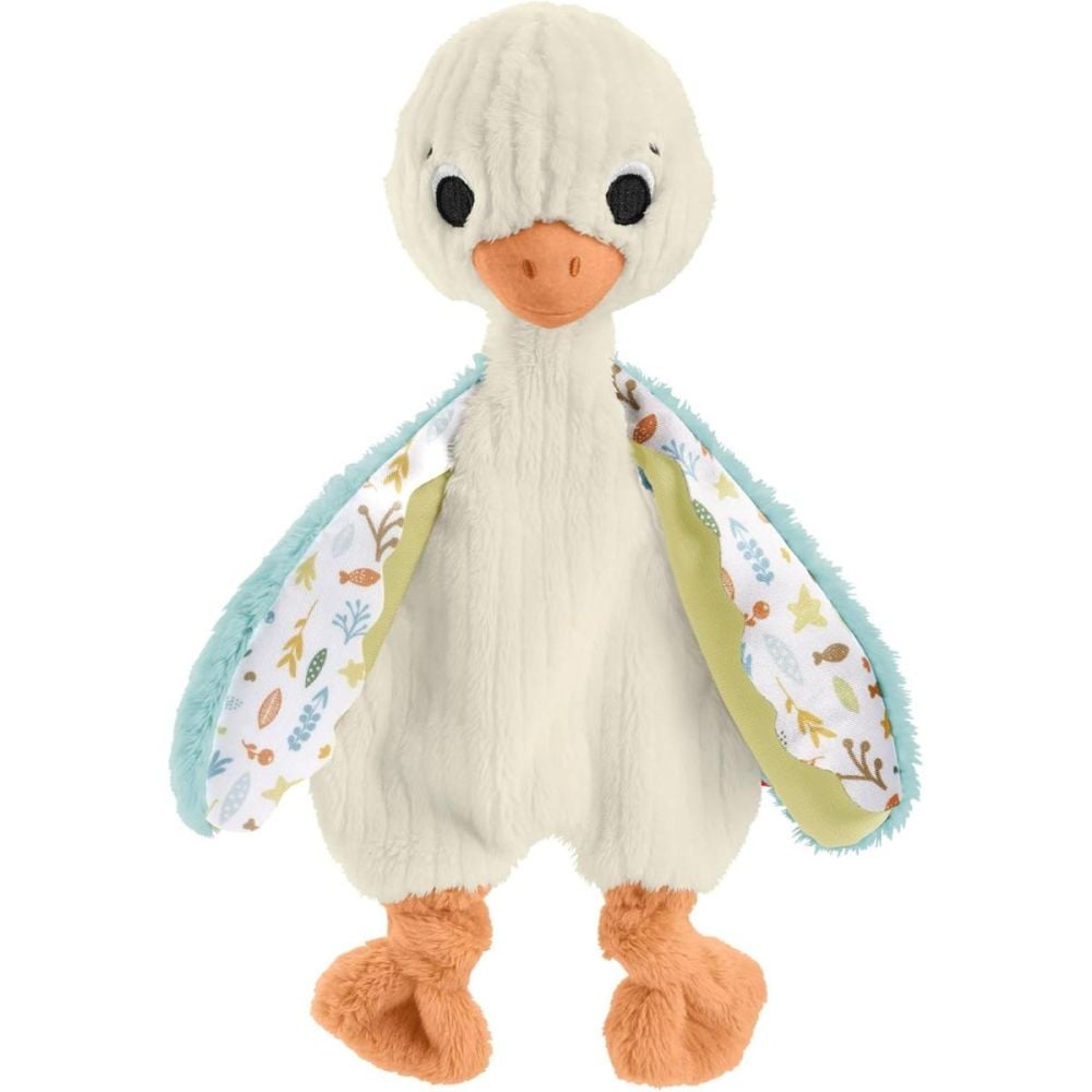 Jucarie de plus senzoriala, Fisher Price, Snuggle Up Goose, HRB16