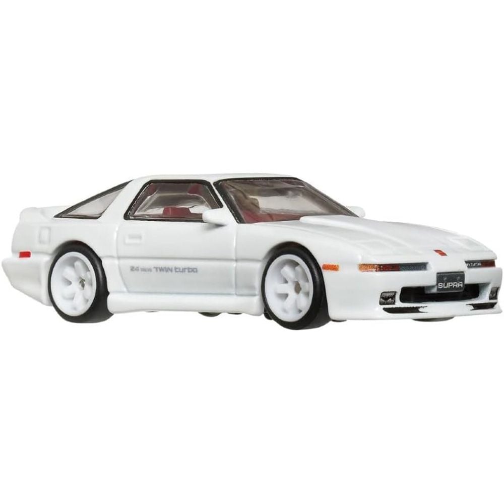Transportator cu masinuta Hot Wheels, 18 Toyota 4Runner si 89 Toyota Supra, HRV37