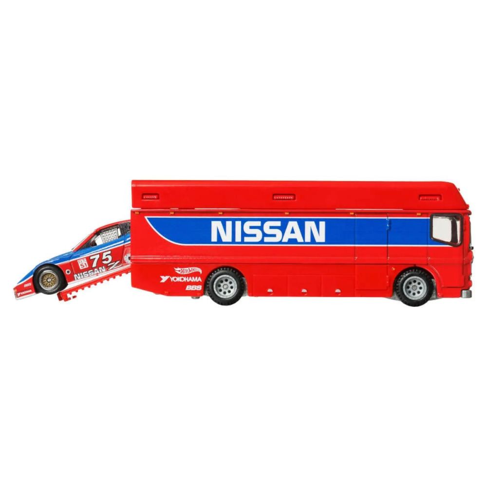 Transportator cu masinuta Hot Wheels, Car Culture, Euro Hauler si 94 Nissan 300 ZX GTS, HRV44