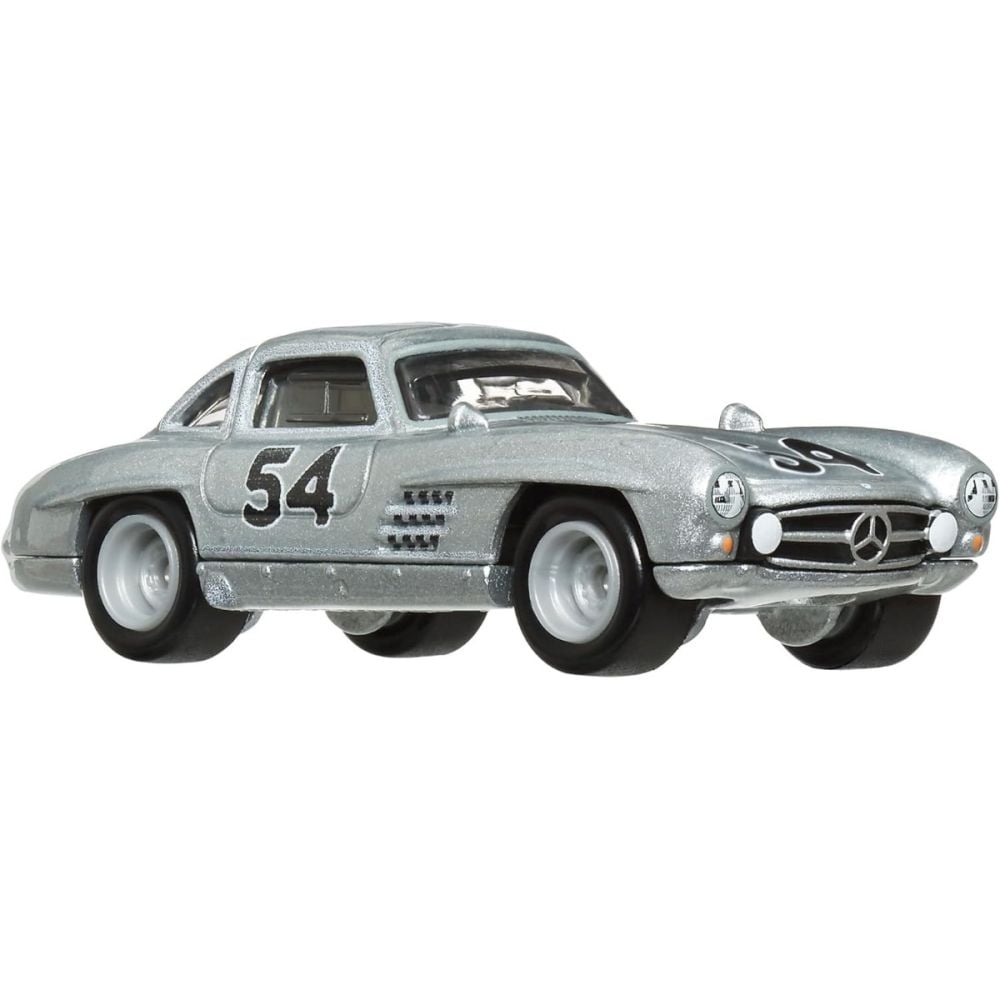 Transportator cu masinuta Hot Wheels, Mercedes-Benz Blaues Wunder si Mercedes-Benz 300 SL, HRV48