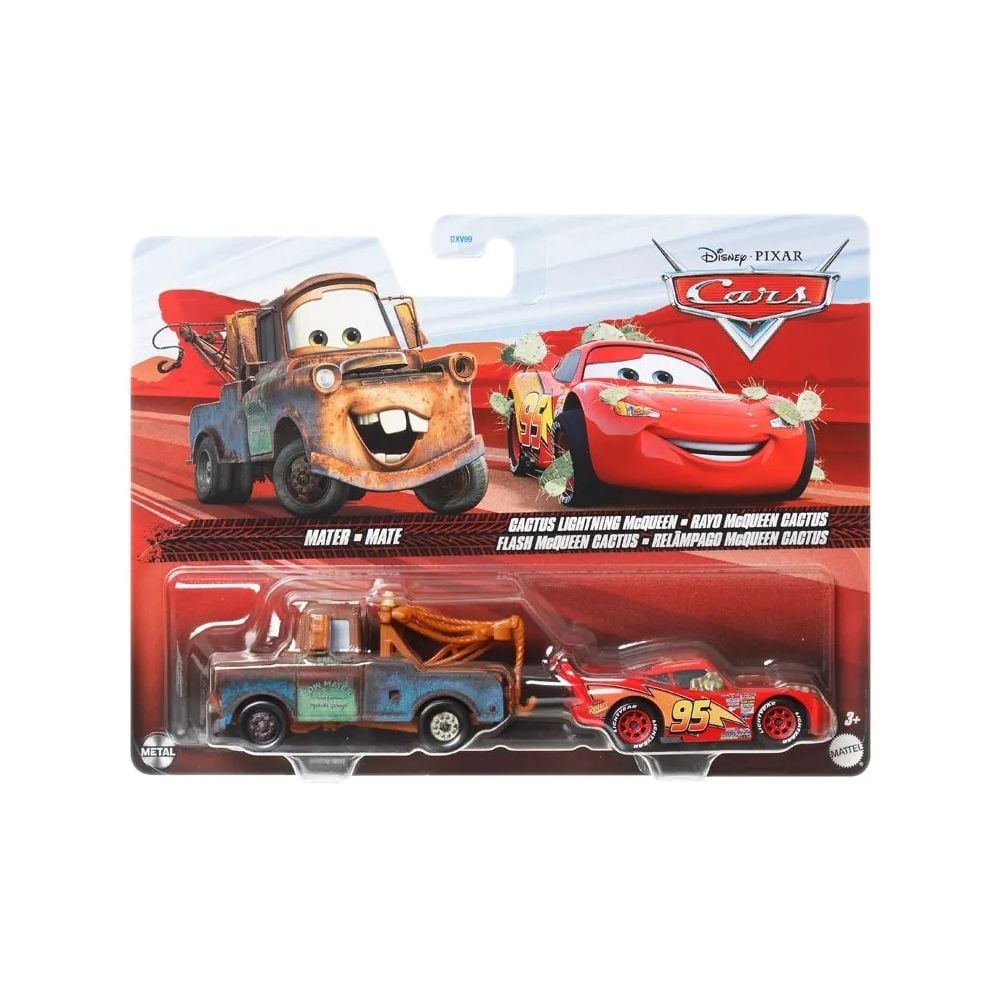 Set masinute Disney Cars 3, Mater si Cactus Lightning McQueen, 1
