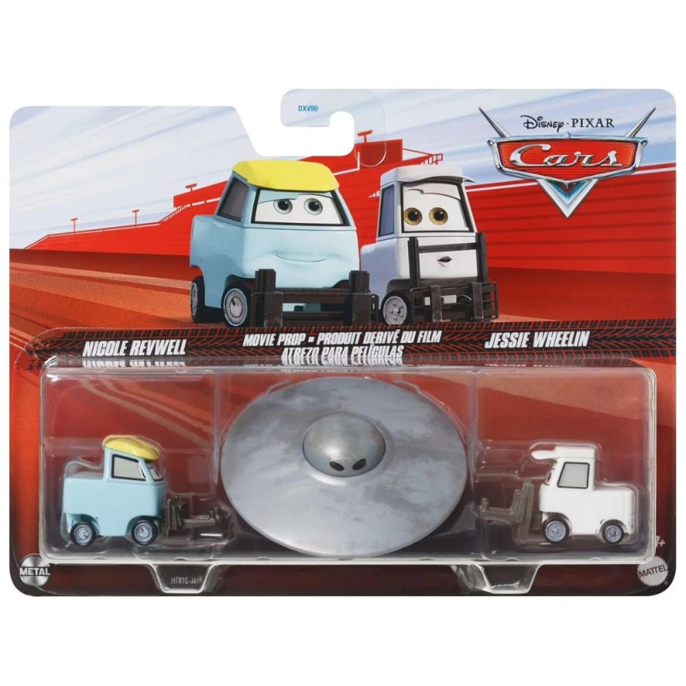 Set masinute Disney Cars 3, Nicole Revwell si Jessie Wheelin