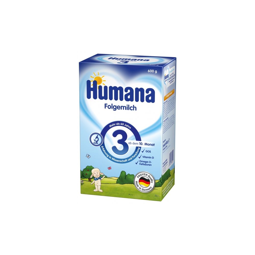 Humana 3 Prebiotic, Lapte de continuare, 600g