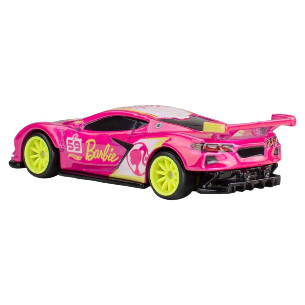Masina metalica Hot Wheels, Pop Culture, Barbie 65th Corvette C8.R, 1:64, HVJ51