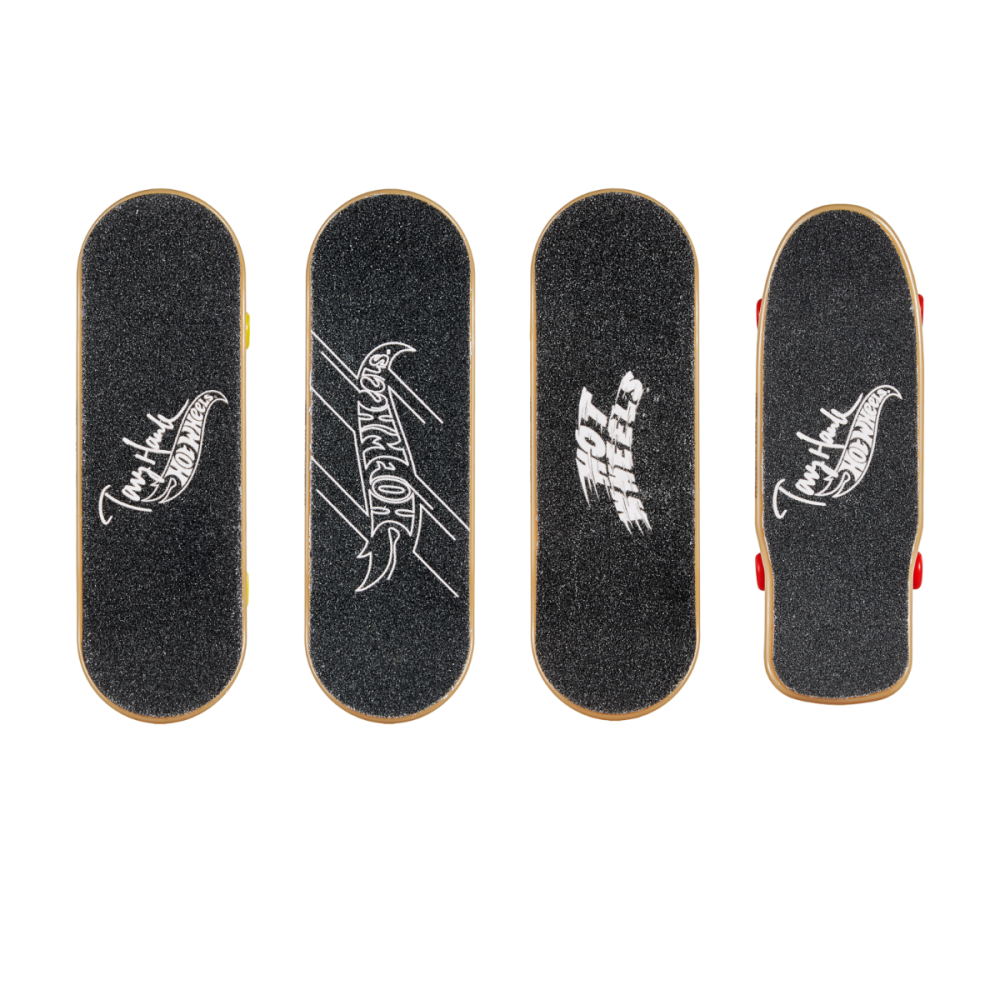 Set 4 mini skateboarduri si 2 perechi pantofi, Hot Wheels, HVM14