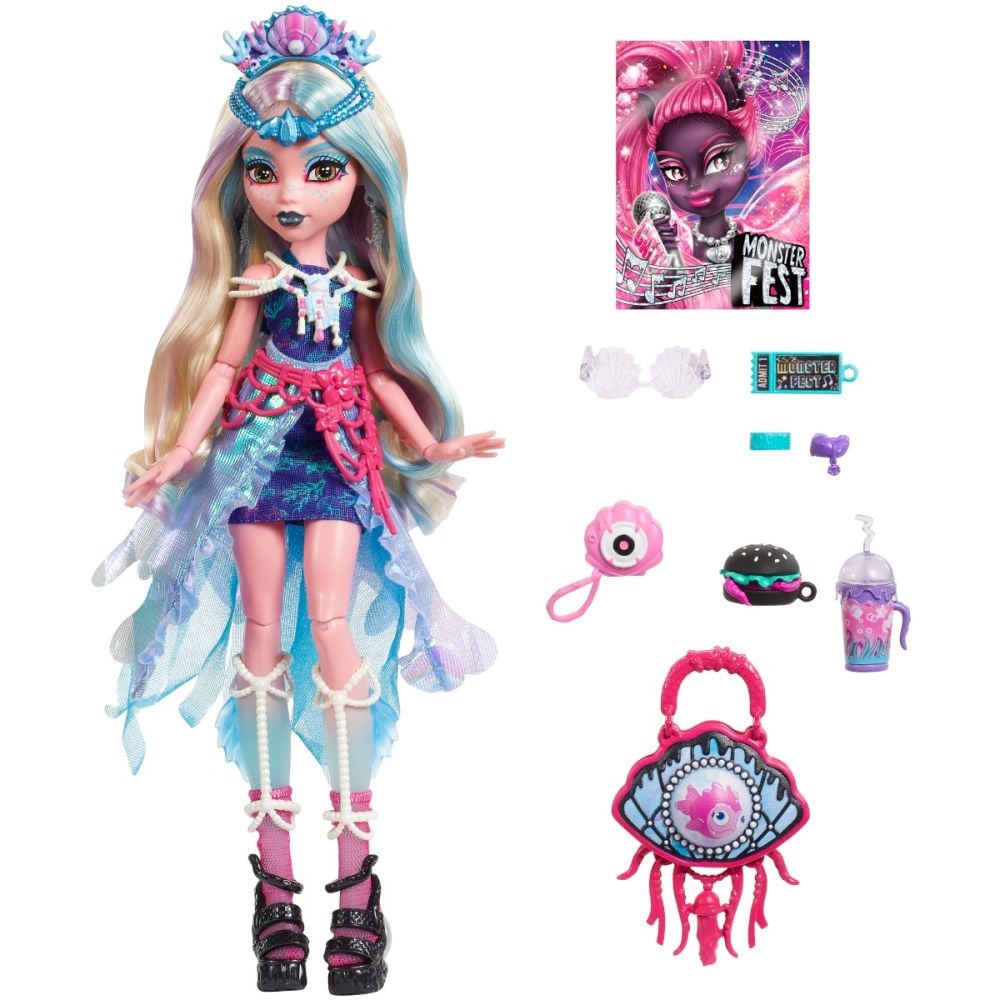 Papusa Monster High, Monster Fest, Lagoona Blue, HXH82