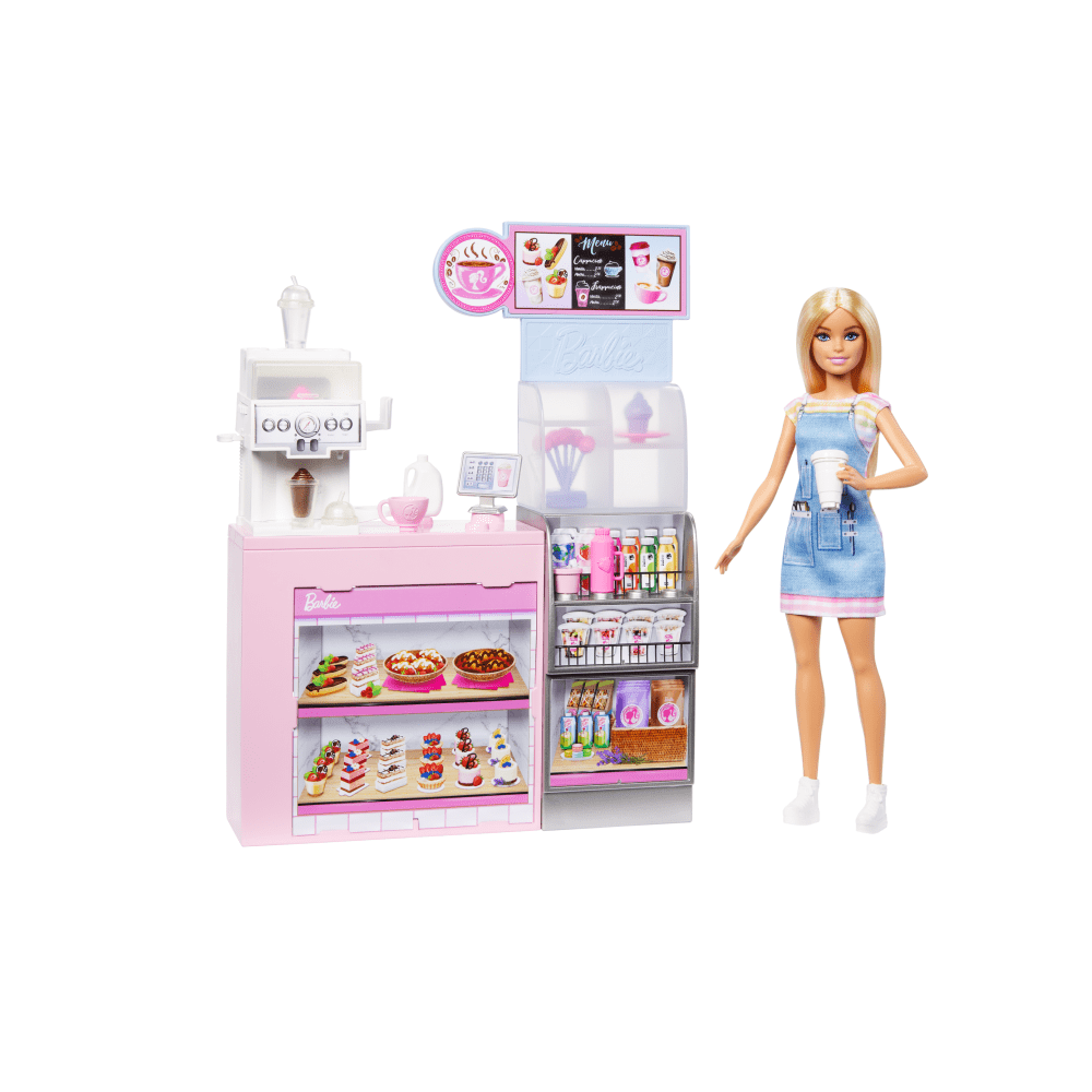 Set de joaca cu papusa Barbie, Coffee Shop, HXN94