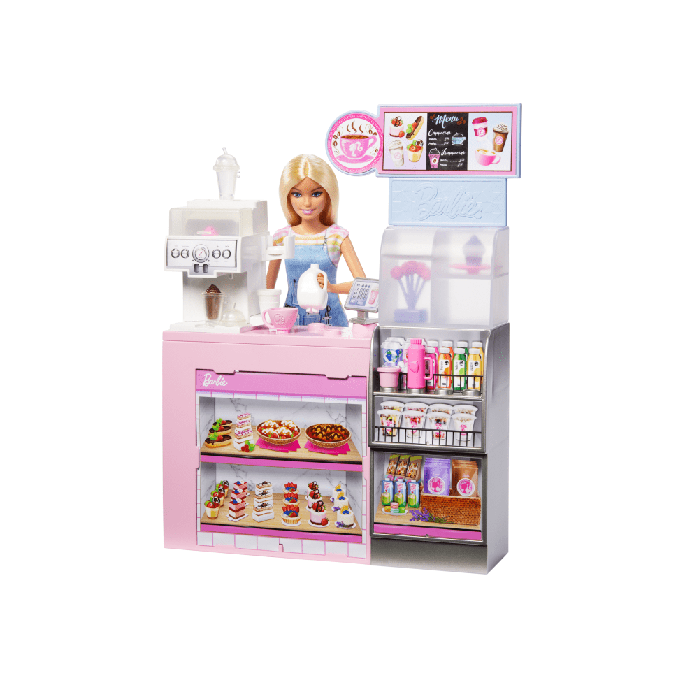 Set de joaca cu papusa Barbie, Coffee Shop, HXN94 | Noriel