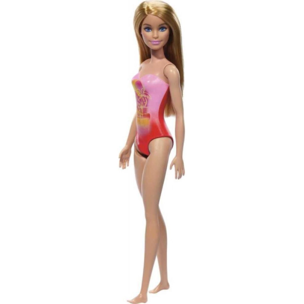 Papusa Barbie, La plaja in costum de baie, Palm Tree, HXX48