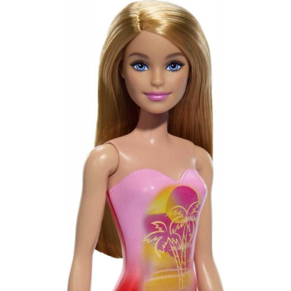 Papusa Barbie, La plaja in costum de baie, Palm Tree, HXX48