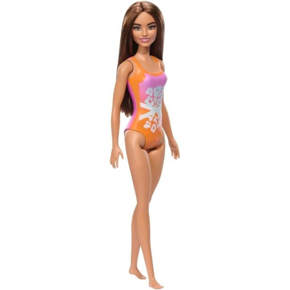 Papusa Barbie, La plaja in costum de baie, Tropical Pink, HXX50