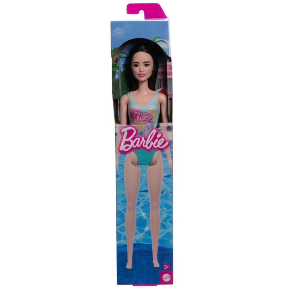 Papusa Barbie, La plaja in costum de baie, Tropical Blue, HXX51