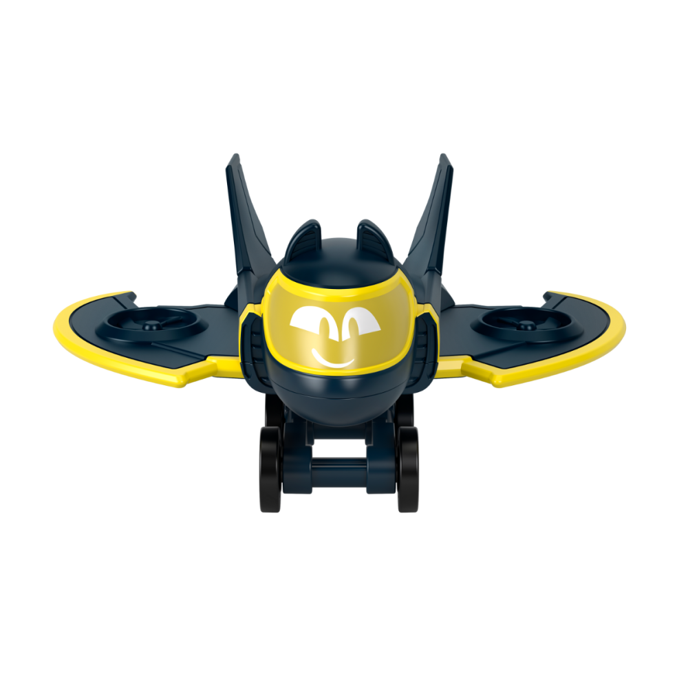 Mini vehicul din metal, Fisher Price, Batwheels, Batwing The Bat Plane, 1:55, HYB67