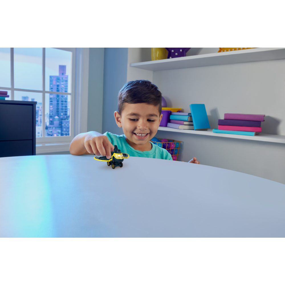 Mini vehicul din metal, Fisher Price, Batwheels, Batwing The Bat Plane, 1:55, HYB67