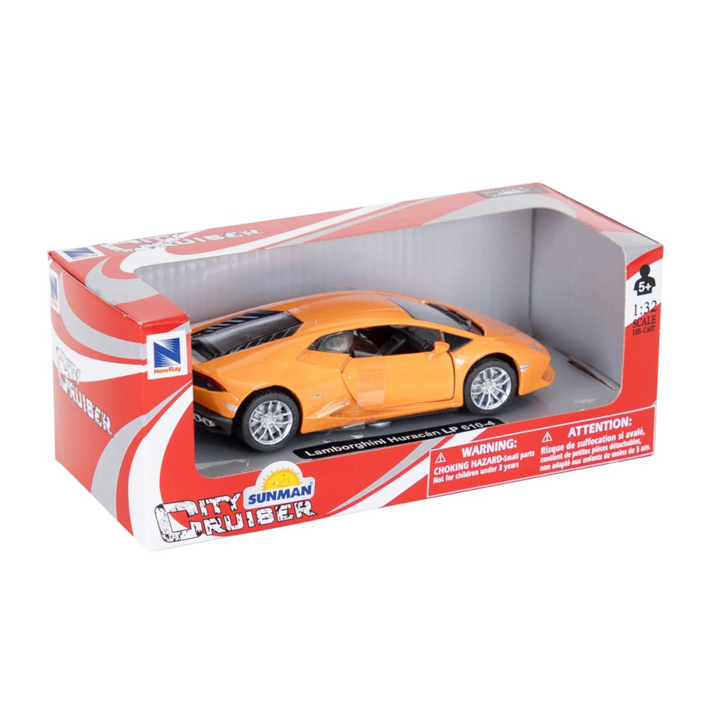 Masina sport metalica, New Ray, City Cruiser, Lamborghini Huracan LP 610-4, 1:32