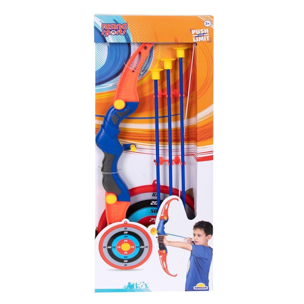 Arc cu 3 sageti si tinta, Rising Sports