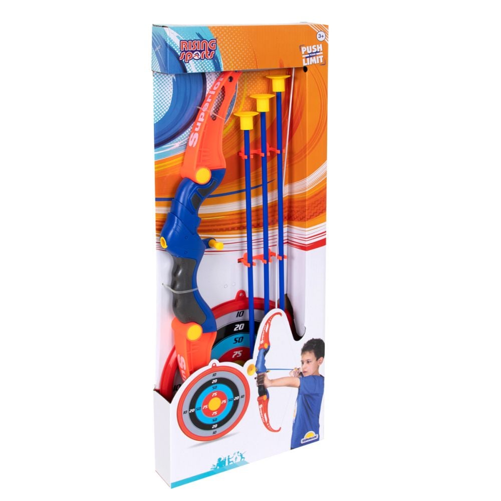 Arc cu 3 sageti si tinta, Rising Sports