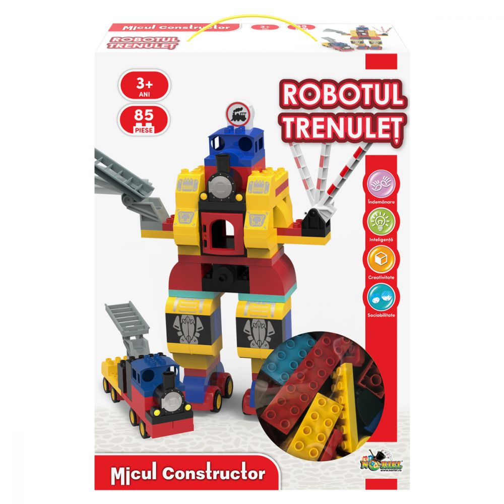 Jucarie de constructie Robotul Trenulet, Micul Constructor