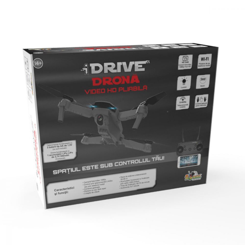 Drona pliabila cu camera HD iDrive 