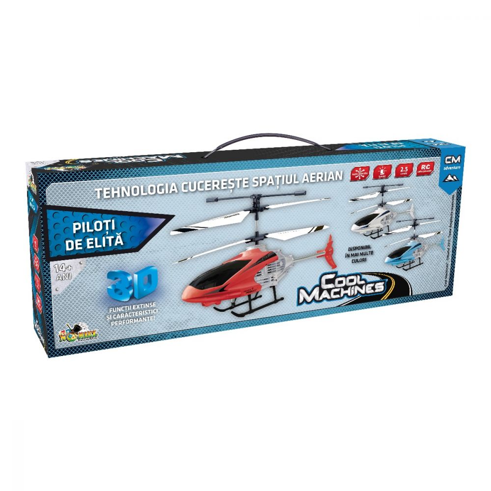Elicopter 3D cu telecomanda Cool Machines Noriel, alb