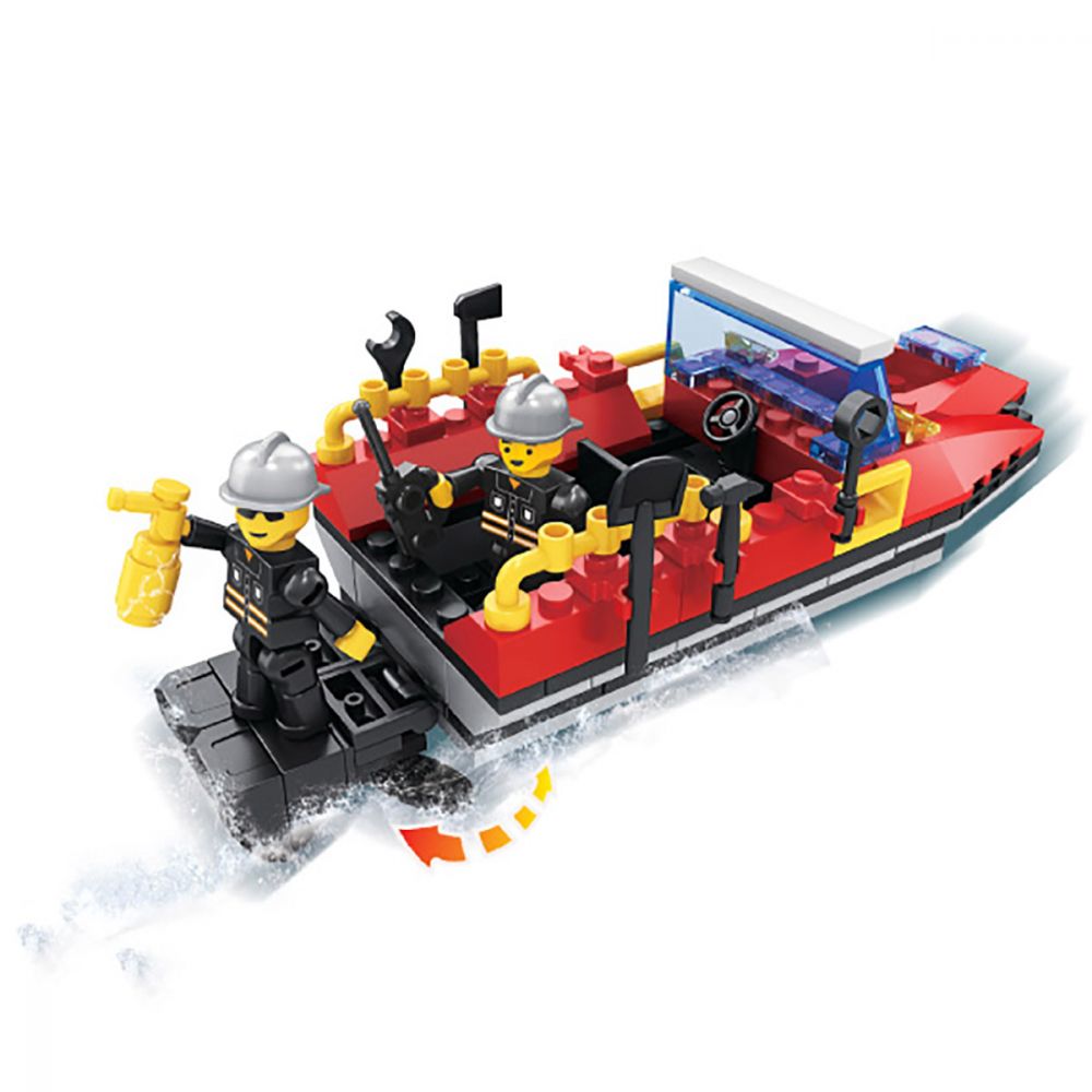 Jucarie de constructie Micul Constructor - Barca de pompieri