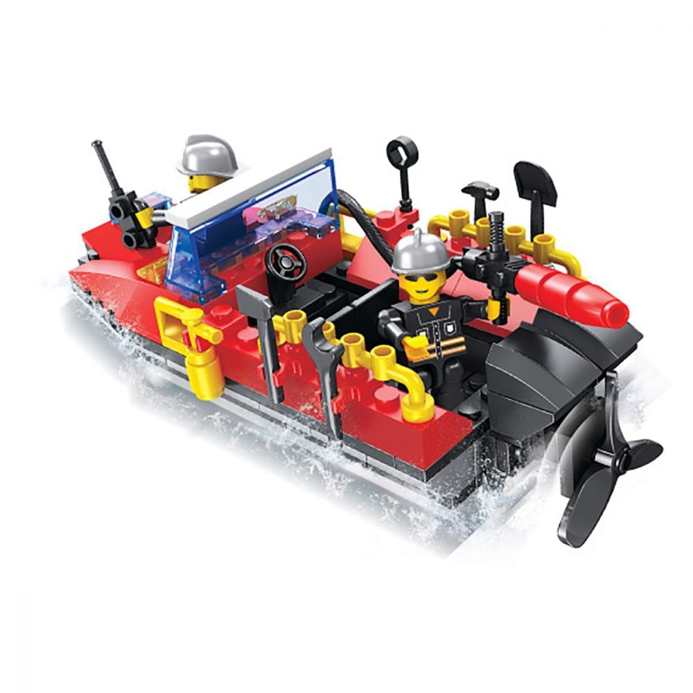 Jucarie de constructie Micul Constructor - Barca de pompieri